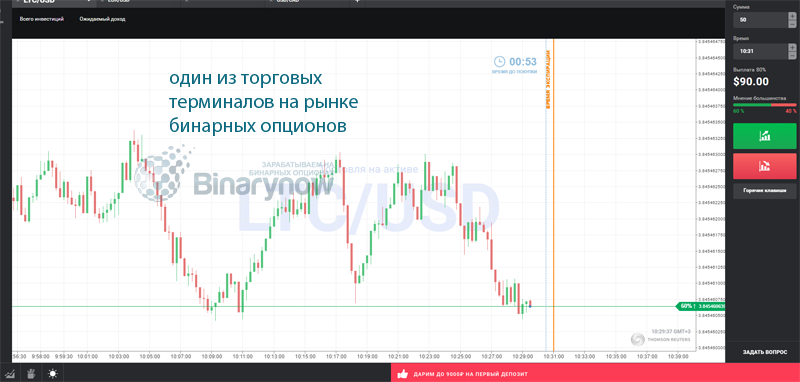 Где торгуют бинарными опционами совсем без денег